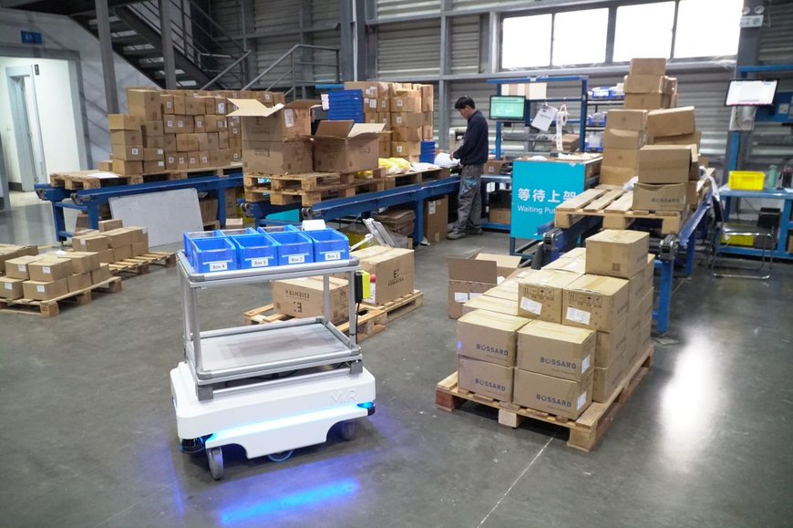 Les robots mobiles MiR permettent l'innovation intralogistique chez Bossard Smart Factory Logistics